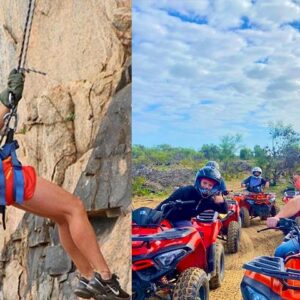 Avventura combinata di quad e discesa in corda doppia a Stanford Hills
